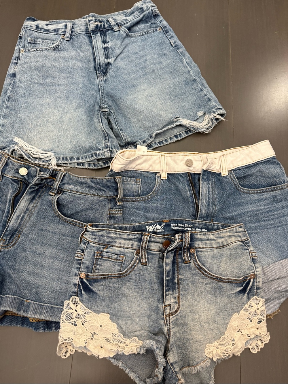 PacSun Massimo Rewash Jean shorts lot of 4 size 26